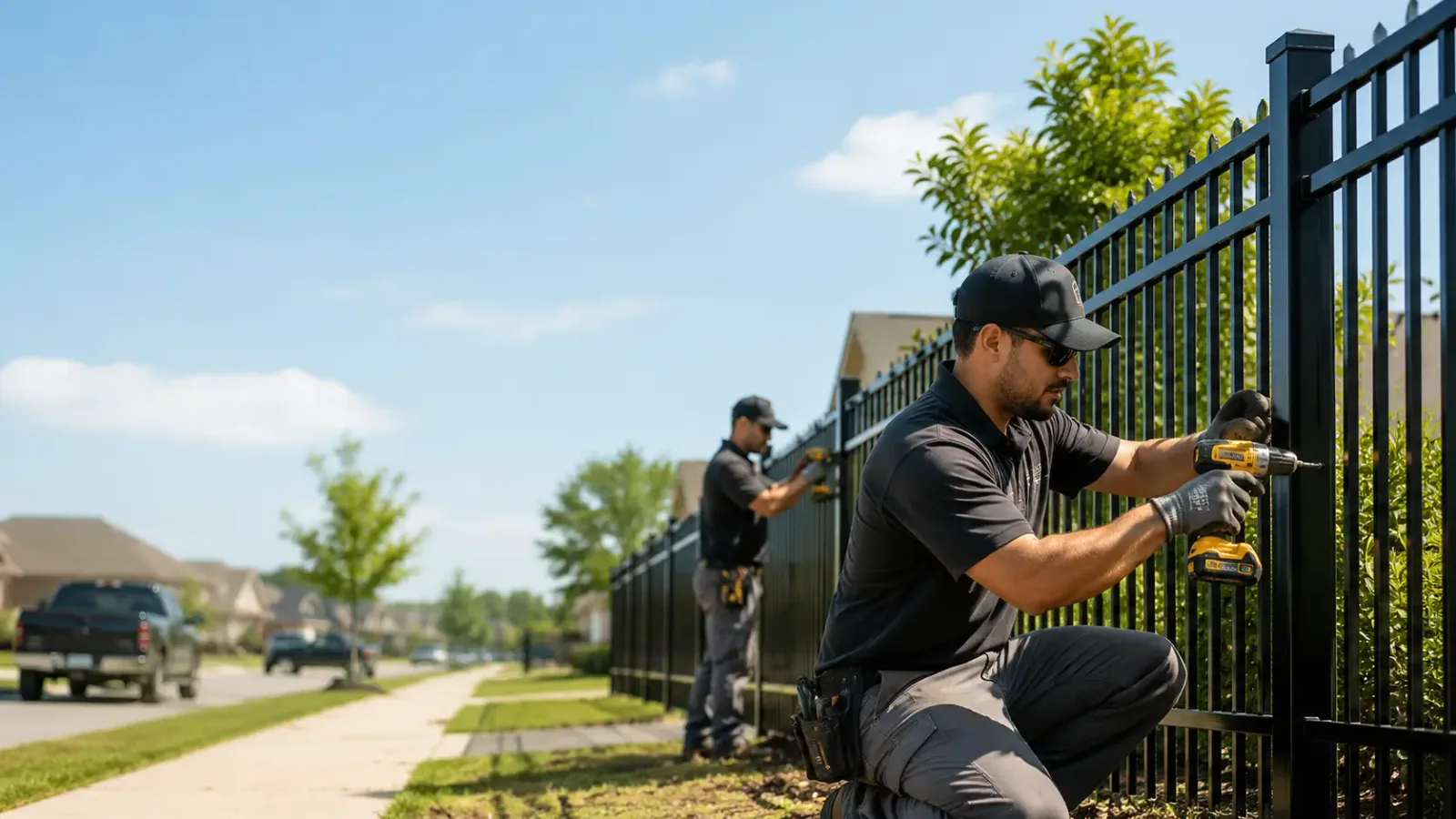 Metal Fence Installation in Monroe Center, IL